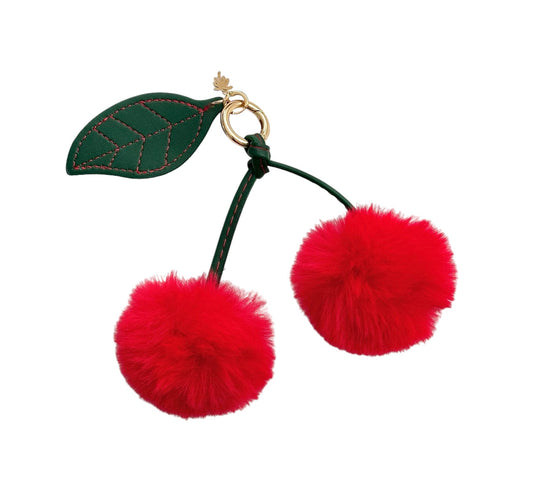 Ada Fluffy Cherry Bag Charm