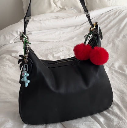 Ada Fluffy Cherry Bag Charm