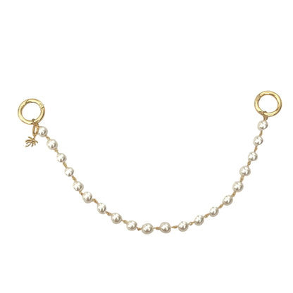 CUSTOMIZE YOUR GOLD PEARL LINK BAG CHAIN