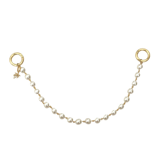 CUSTOMIZE YOUR GOLD PEARL LINK BAG CHAIN