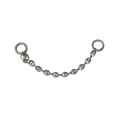 CUSTOMIZE YOUR SILVER PUFFY MARINER LINK BAG CHAIN